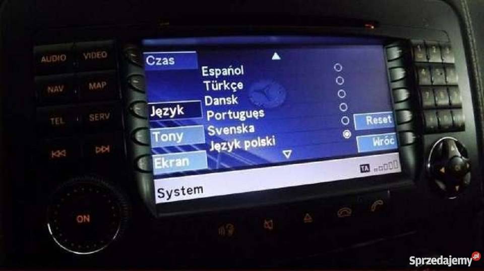 Mercedes E CLK SLS DVD NTG1 Polskie menu Mapy Kłodawa sprzedam
