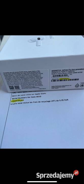Słuchawki AirPods Pro 2 Szczecin sprzedam