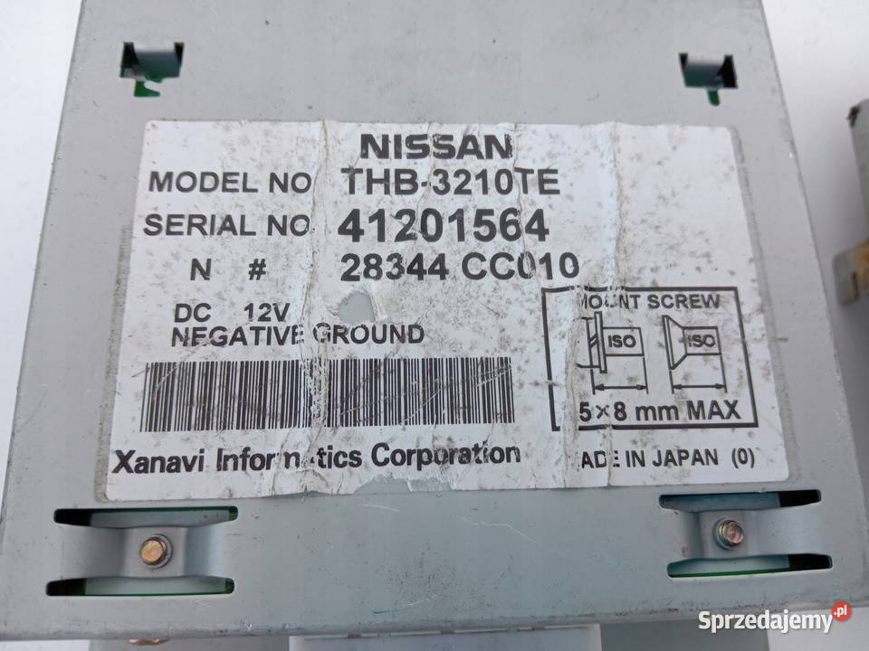 MODUŁ STEROWNIK NAWIGACJI NISSAN MURANO Z50 Układ elektryczny