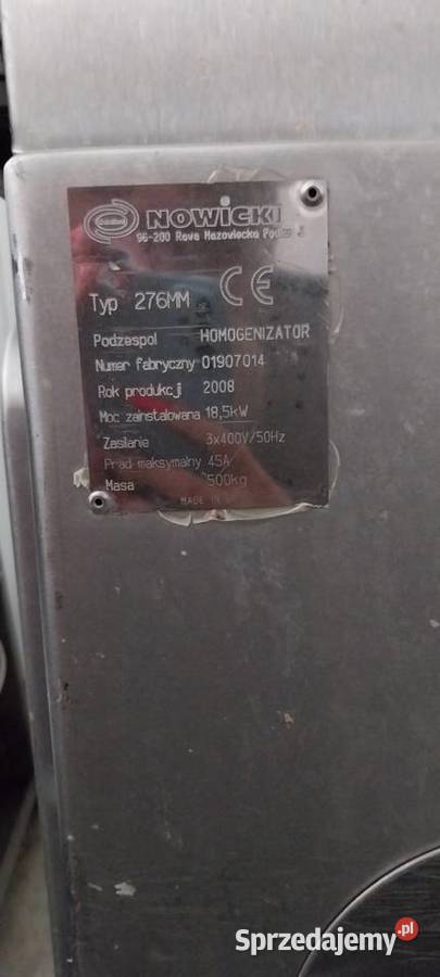 Kuter homogenizator Karl Schnell KS B110 podkarpackie Wadowice Górne