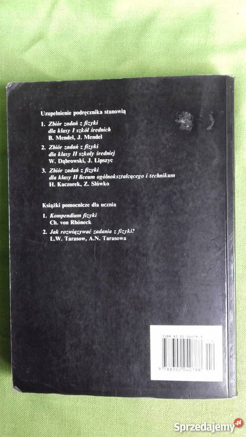Fizyka liceum zawodowe technikum podręcznik fizyka Małkinia Górna