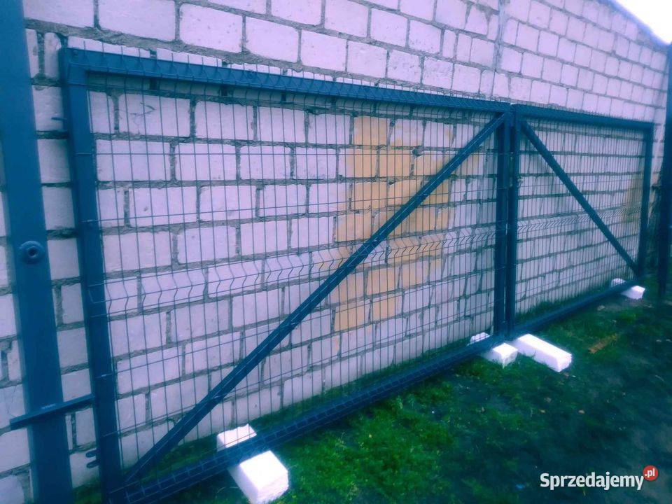 Brama panelowa dwuskrzydłowa 5 m dostępna ręki sprzedam