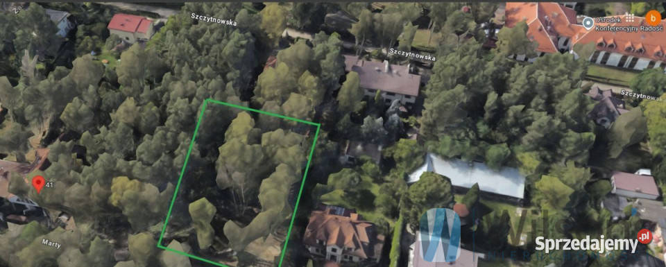 Działka 1487m2 Warszawa Marty 50m sprzedam