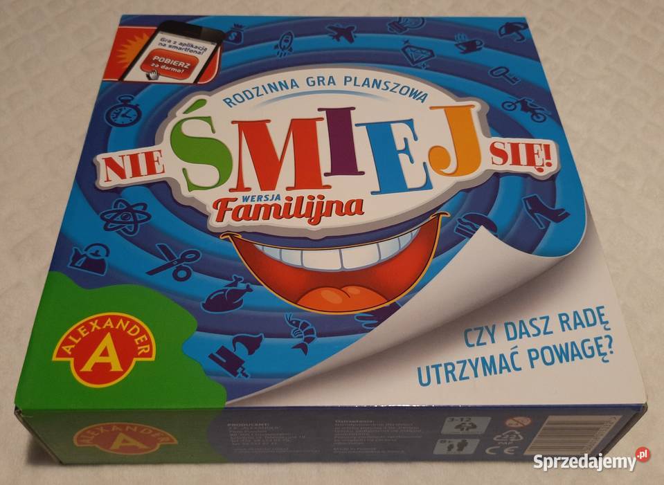 Nie śmiej się gra planszowa wersja familijna śląskie Czeladź