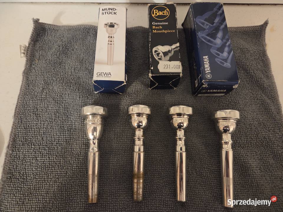 Ustniki do trąbki Yamaha 14b4 Bach 5A Stomvi 4C blaszane Łęczyca