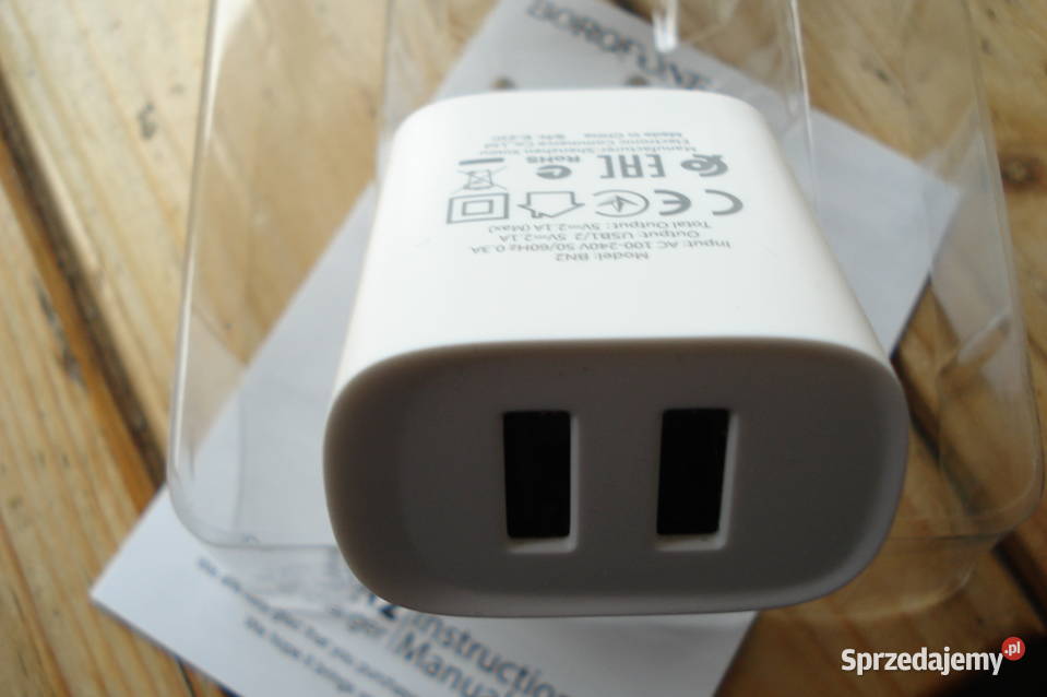 Ładowarka z kablem nowa dual port micro USB Łódź sprzedam