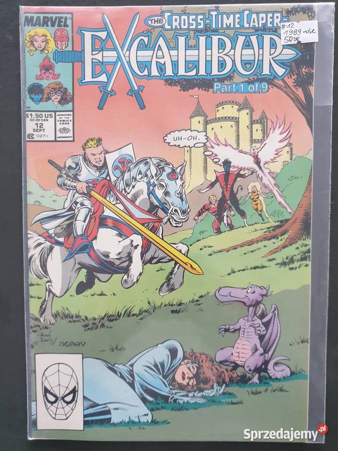 Excalibur 7 komiksów Marvel USA 1989 Amerykańskie Gdynia