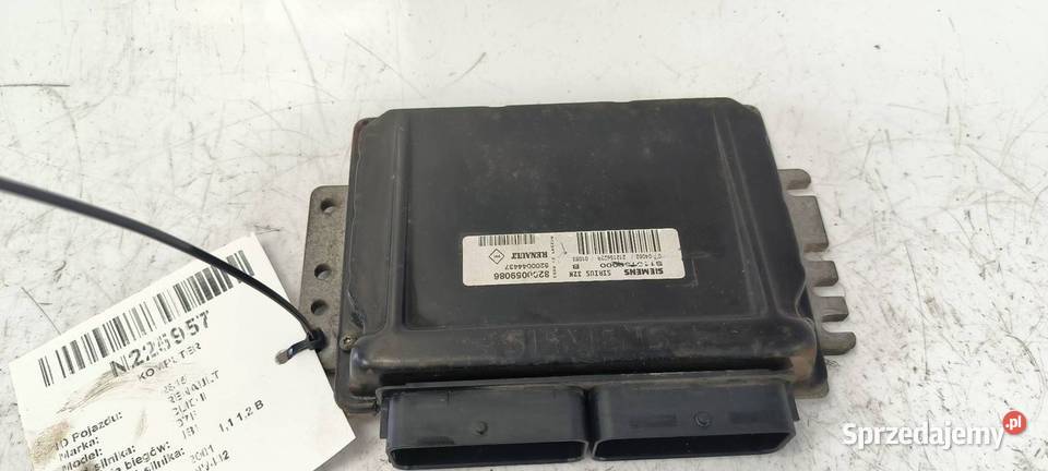 KOMPUTER RENAULT CLIO II 8200059086 osobowe Pozostałe kujawsko-pomorskie