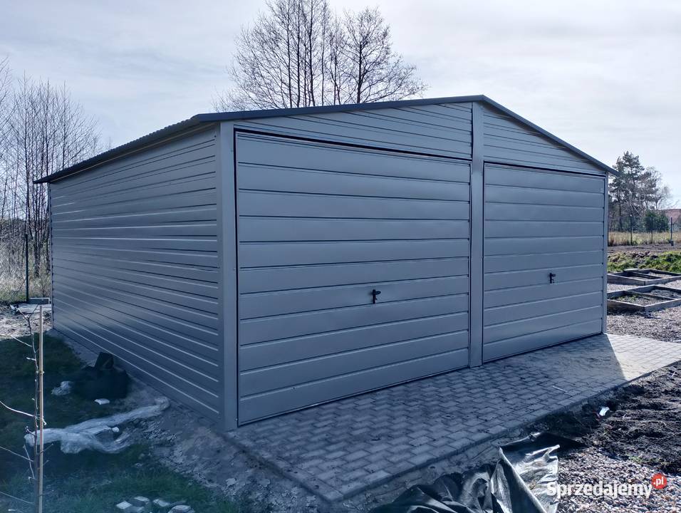 E1 Garaż Blaszany Drewnopodobny Dwuspadowy Bydgoszcz