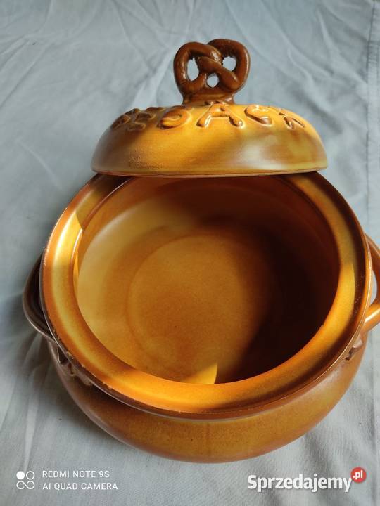 Niemieckie terakotowe naczynie na pieczywo Pozostałe sprzedam