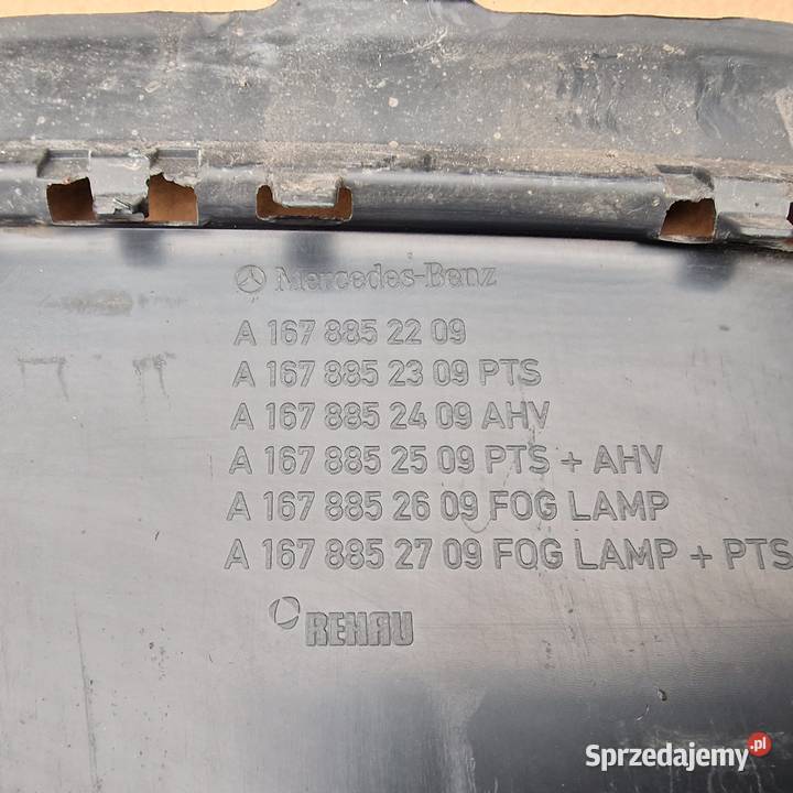 MERCEDES GLE W167 AMG ZDERZAK TYŁ TYLNY DOKŁADKA Bieleń