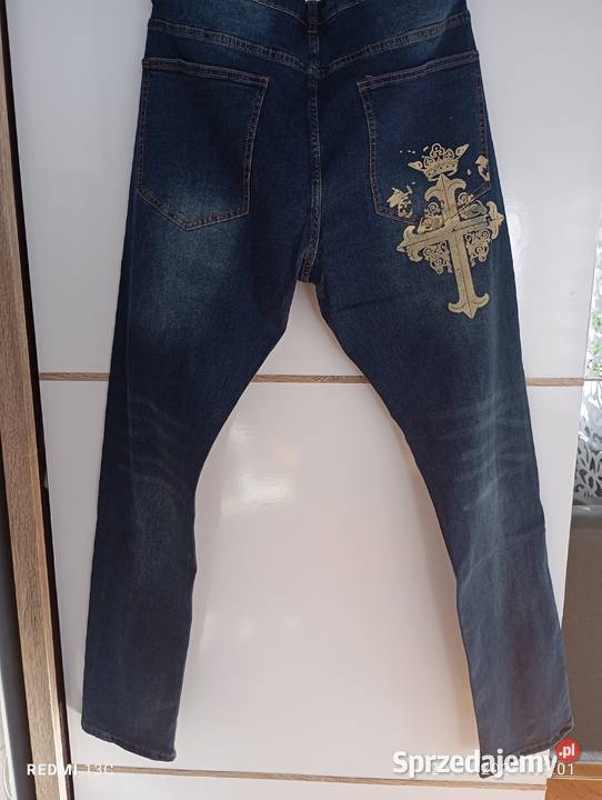 spodnie męskie jeans 38 streetwear Rozmiar XL Odzież codzienna Radom sprzedam