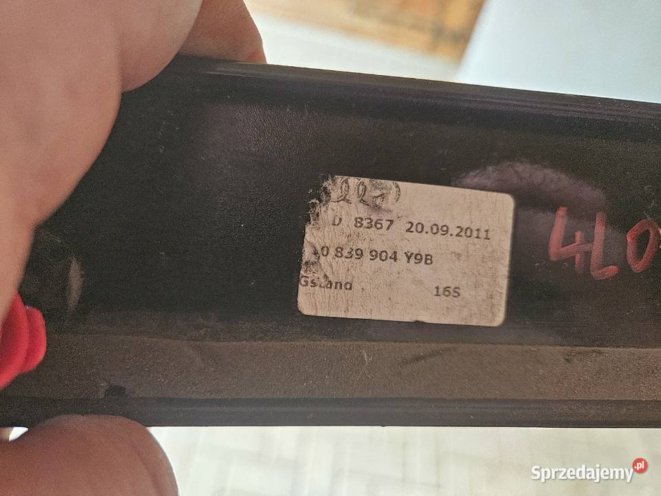 AUDI Q7 4L0 OSŁONA SŁUPKA C PRAWA TYŁ 4L0839904 Międzychód