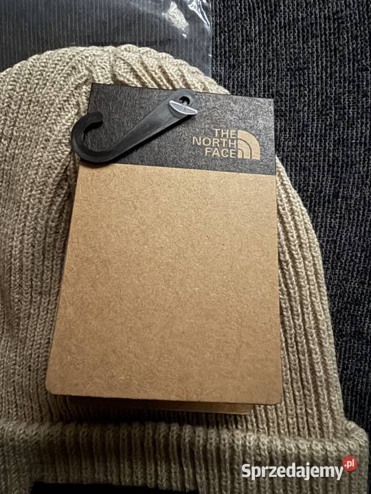 Beżowa czapka zimowa The North Face wielkopolskie Jarocin