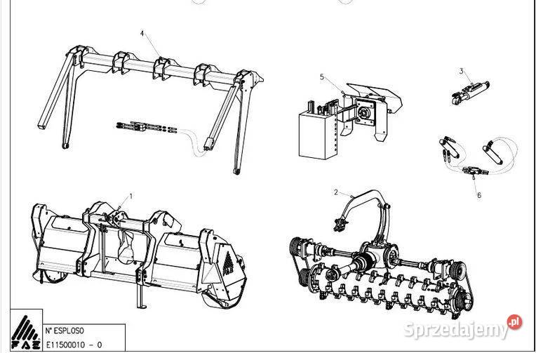 FAE SFH HP UMM DT mulczer katalog czesci Kielce