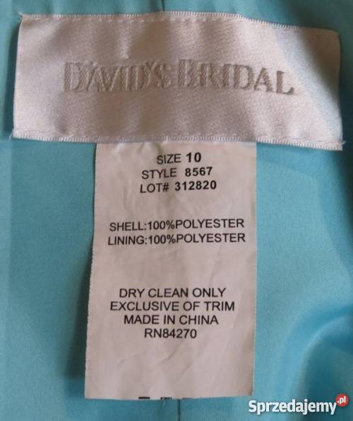 Davids Bridal Sukienka wieczorowa z broszka L Nowy Żmigród