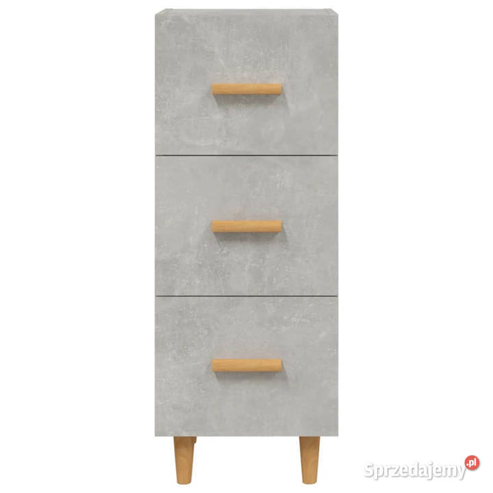 Szafka szarość betonu 345x34x90 materiał