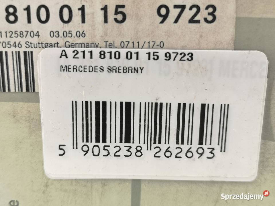 OZDOBNA OSŁONA NAROŻNIKA MERCEDESBENZ E 0709 lubelskie