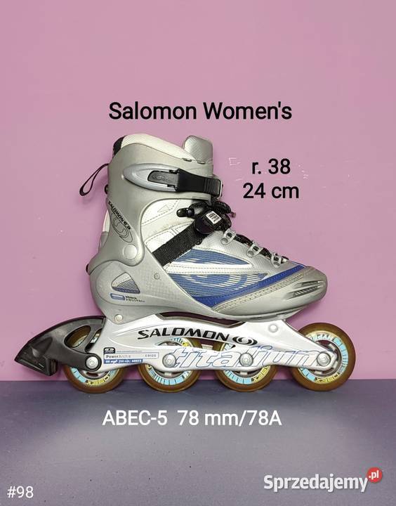 Rolki Salomon kobiet Titalium ABEC5 78 mm78A r Skating Jasień