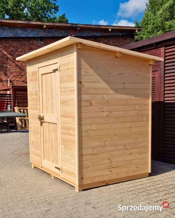 Domek narzędziowy drewniany 2 x 15m z dachem Kalety