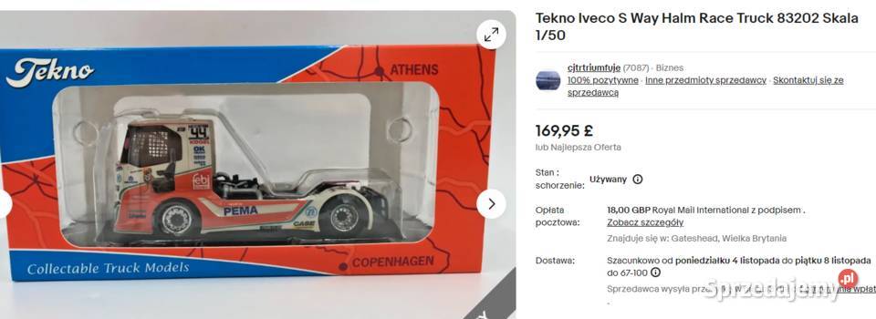 Tekno Iveco S Way Halm Race Truck 83202 Skala Nowa Sól