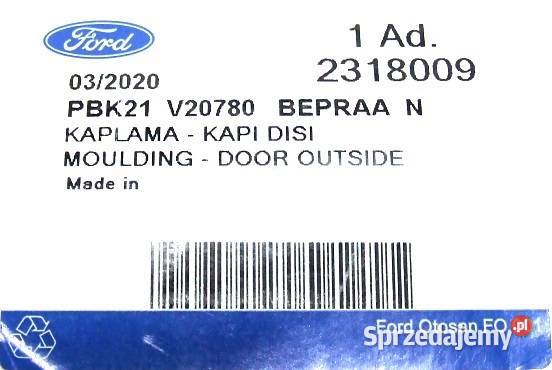 NAKŁADKA LISTWA DRZWI PRZÓD PRAWA FORD TRANSIT