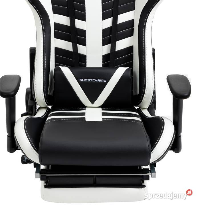 FOTEL KRZESŁO BIUROWY GAMINGOWY Z PODNÓŻKIEM 66cm Skawina