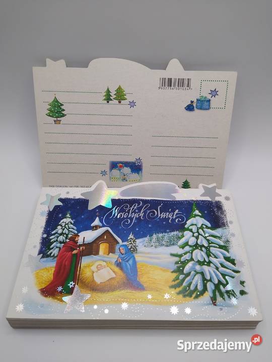 Kartka świąteczna Boże Narodzenie zestaw 6 Pan pomorskie sprzedam
