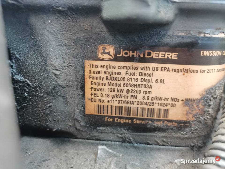 Claas Arion 640 Motor John Deere 6068HRT83A Wilkowo sprzedam