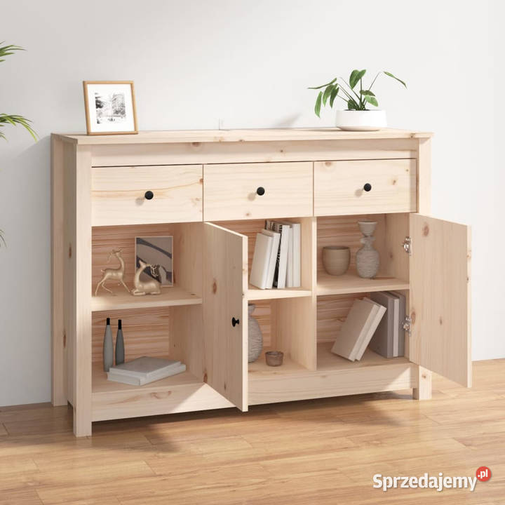 Szafka 100x35x74 lite drewno sosnowe WM814554 Warszawa