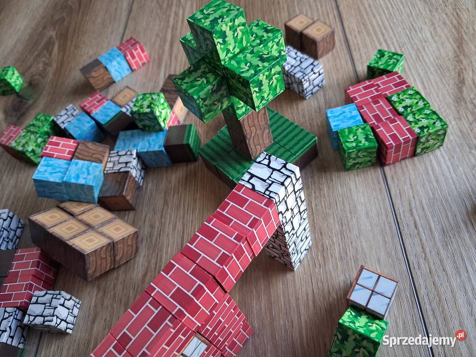 Nowe Klocki magnetyczne 128 Minecraft Klocki Lublin
