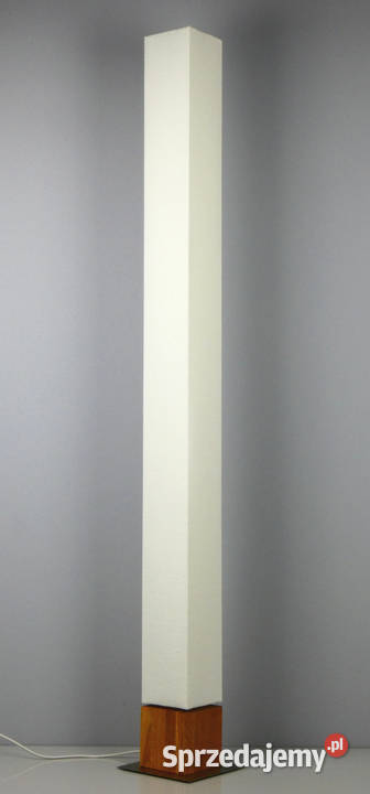 Lampa podłogowa KUBBO skandynawski drewno kostka kujawsko-pomorskie Nowe