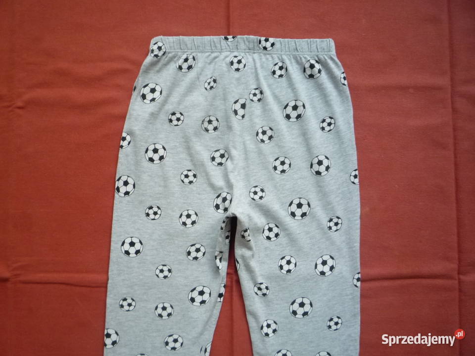 Sinsay 128134 Spodnie piżamy Szare piłka nożna Rozmiar 128 Szczecin sprzedam