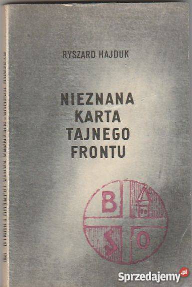7564 NIEZNANA KARTA TAJNEGO FRONTU RYSZARD Czyrna
