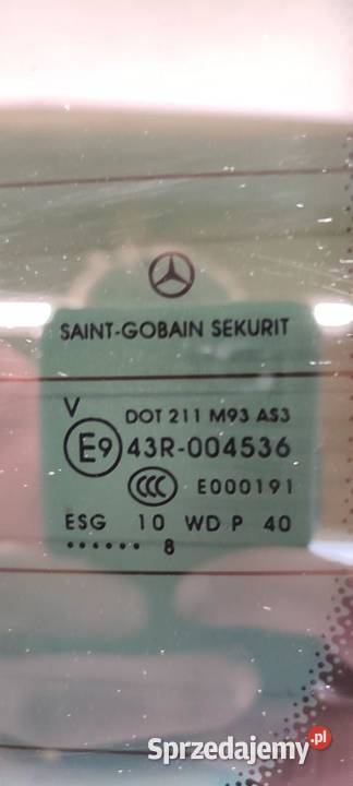 MERCEDES VITO SZYBA KLAPY BAGAŻNIKA 2016 Tylne