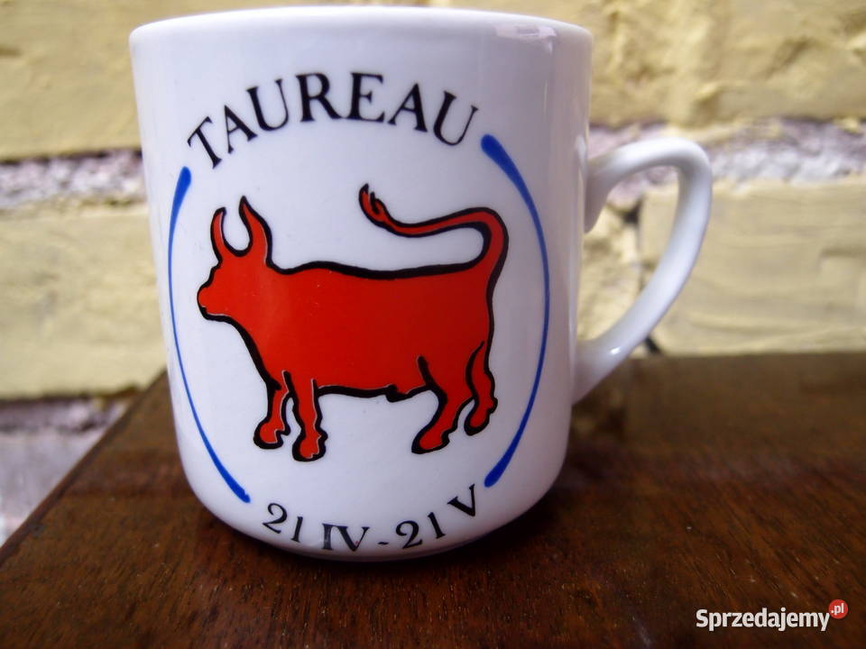 Kubki porcelanowe Lubiana znaki zodiaku Byk Łódź