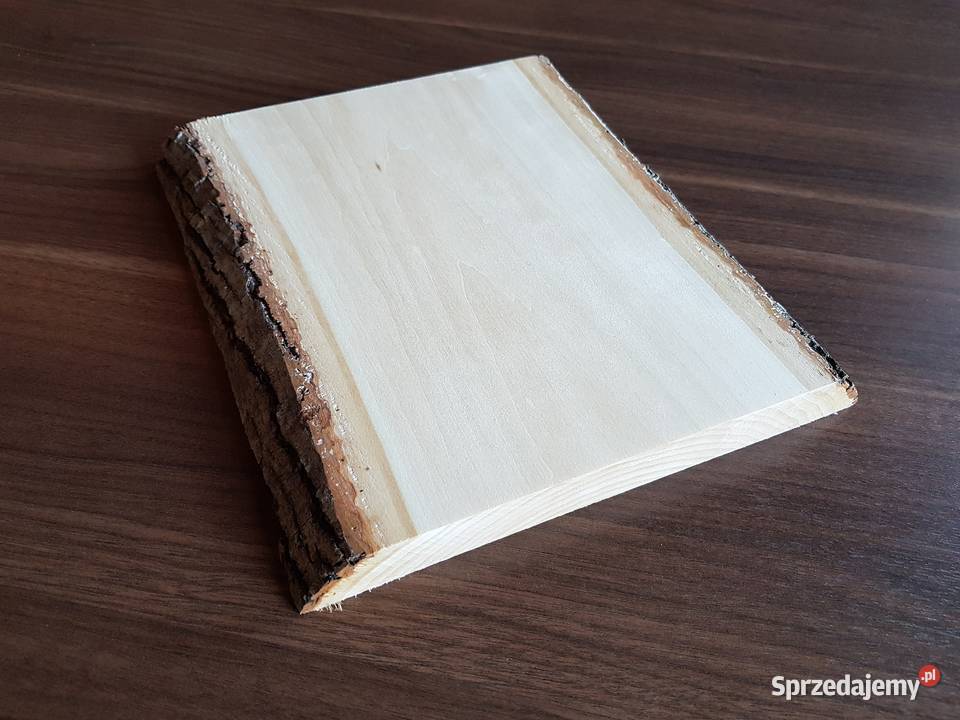 Deska lipowa z korą 25x125x25 rzeźba ikony Rękodzieło łódzkie Łódź sprzedam