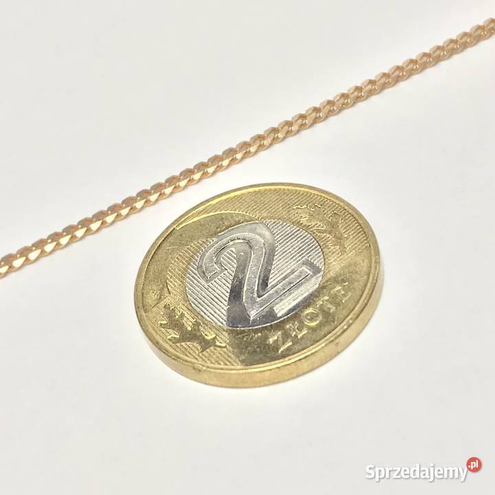 Złoty ŁAŃCUSZEK damski 14K cudowna PANCERKA 50 Warszawa
