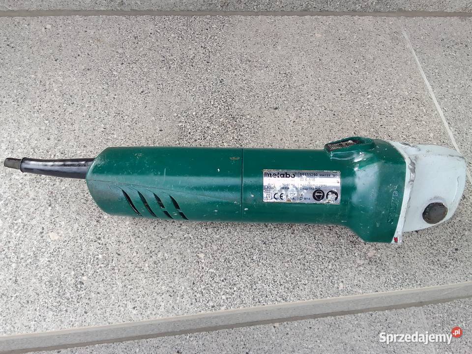 Szlifierka kątowa mała Metabo uszkodzona Ciechanowiec