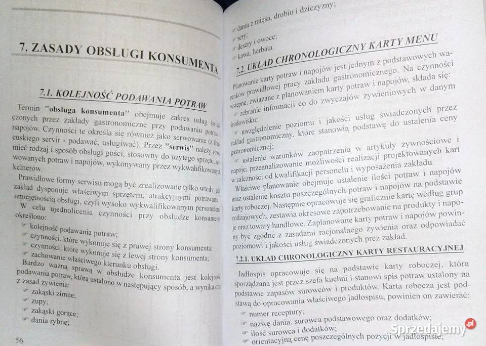 Technologia gastronomiczna z obsługą konsumenta Chełm