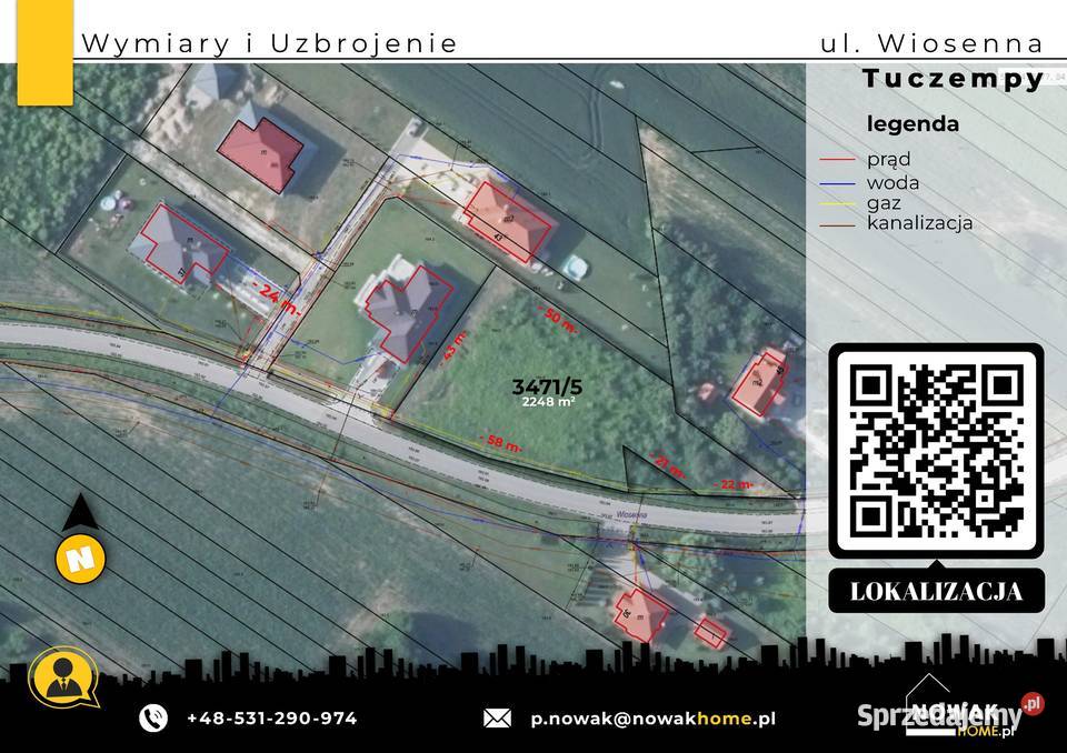 Na sprzedaż działka budowlana w Tuczempach z M Tuczempy