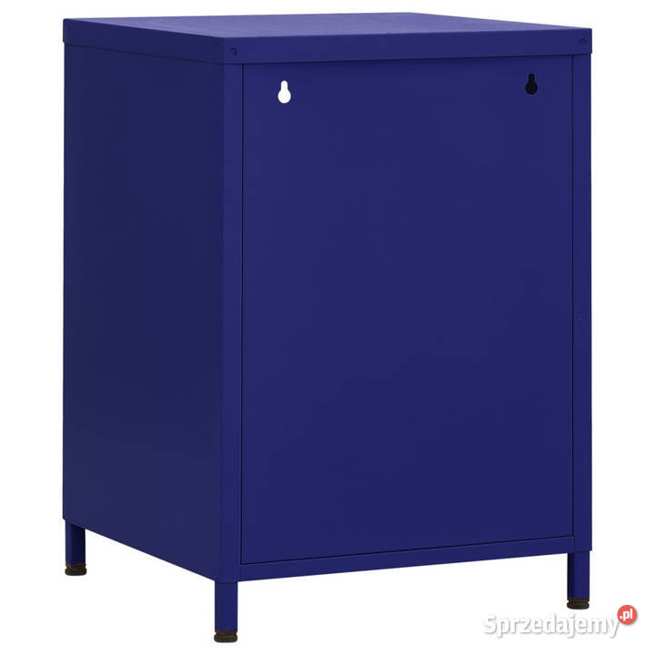 Szafka nocna granatowa 35x35x51 stalowa WM336217