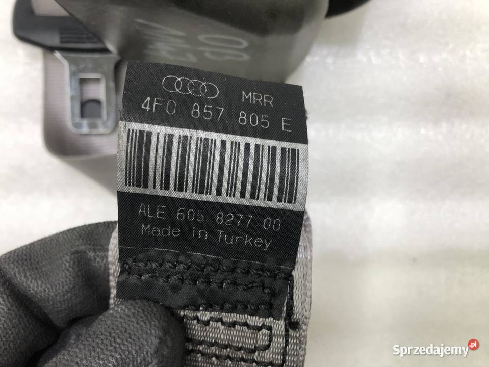 PAS BEZPIECZEŃSTWA PRAWY TYŁ 4F0857805E AUDI A6 osobowe