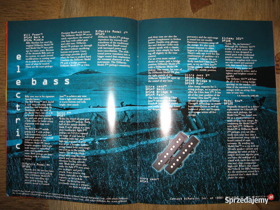 Di Marzio Pickups 2000 catalog katalog