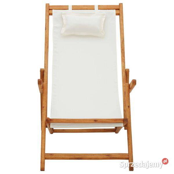 vidaXL Składany leżak lite drewno eukaliptusa i Warszawa sprzedam