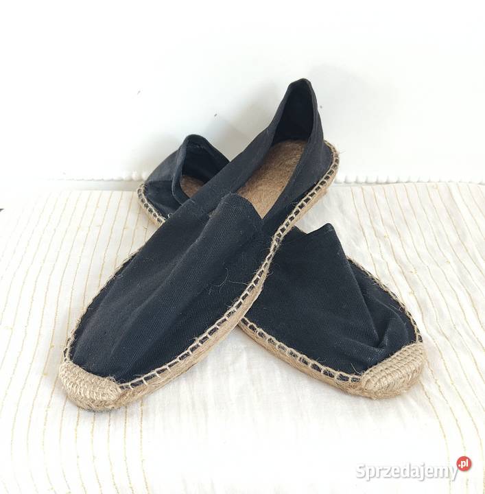 Czarne espadryle męskie 45 płócienne letnie buty inna Szczecin sprzedam
