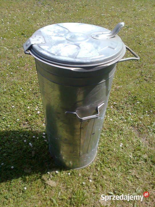 Kubeł na śmieci metalowy ocynkowany 110 litrów sprzedam