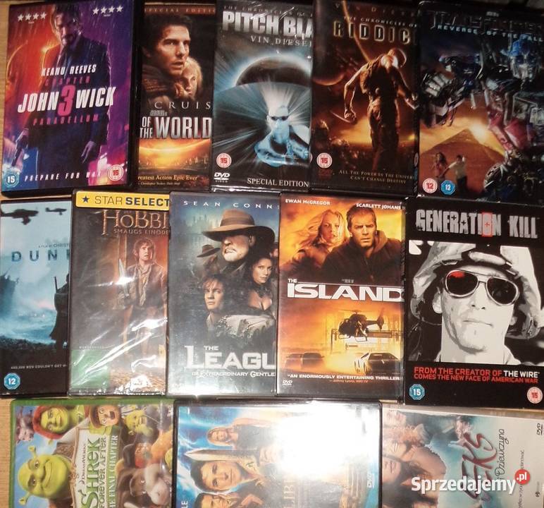 12x Filmy DVD ang Vin Diesel Tom Cruise Keanu podkarpackie Rzeszów
