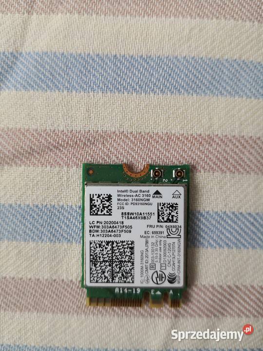 KARTA WIFI INTEL 3160NGW karta sieciowa Głubczyce