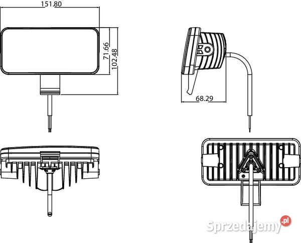 Lampa robocza LED do Case IH Holland Steyr Kamionna